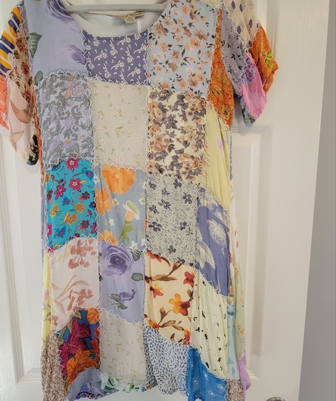 sacred threads patchwork dress